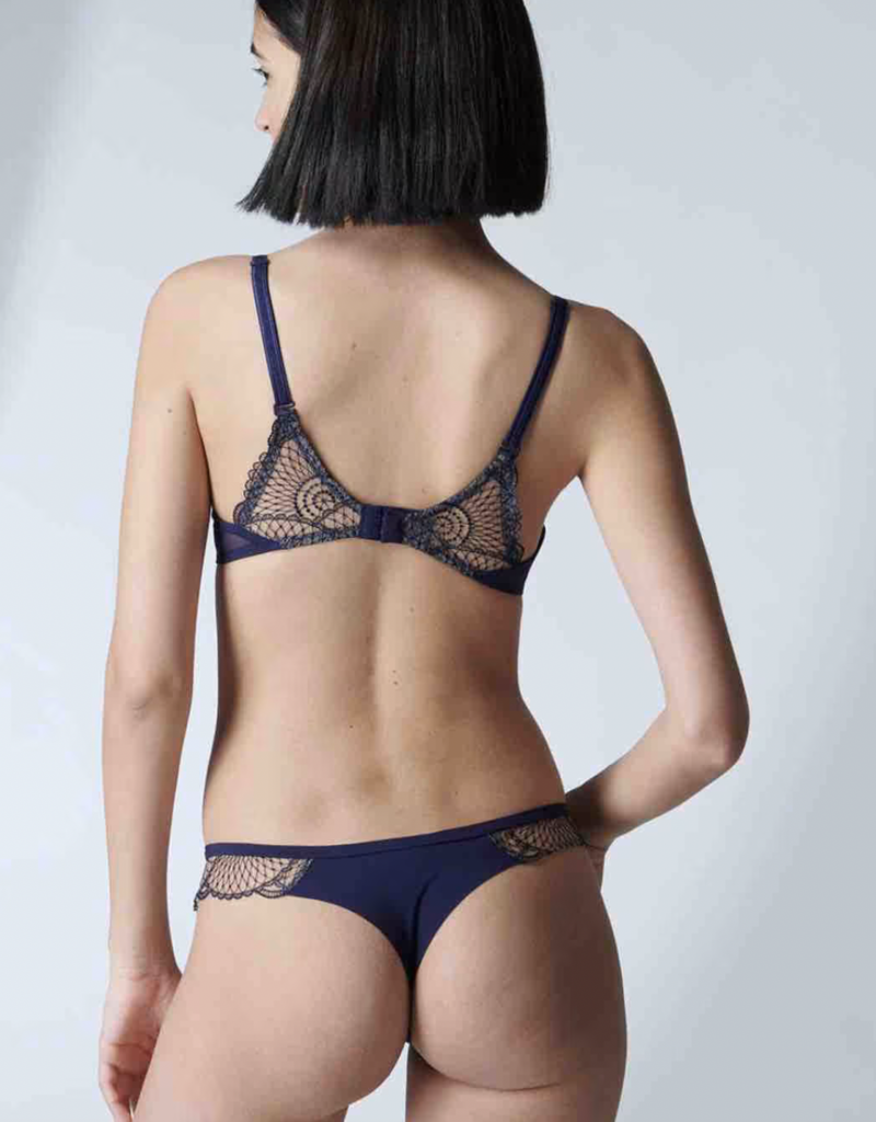 Simone Perele Reflet Laser Cut Thong Tanga