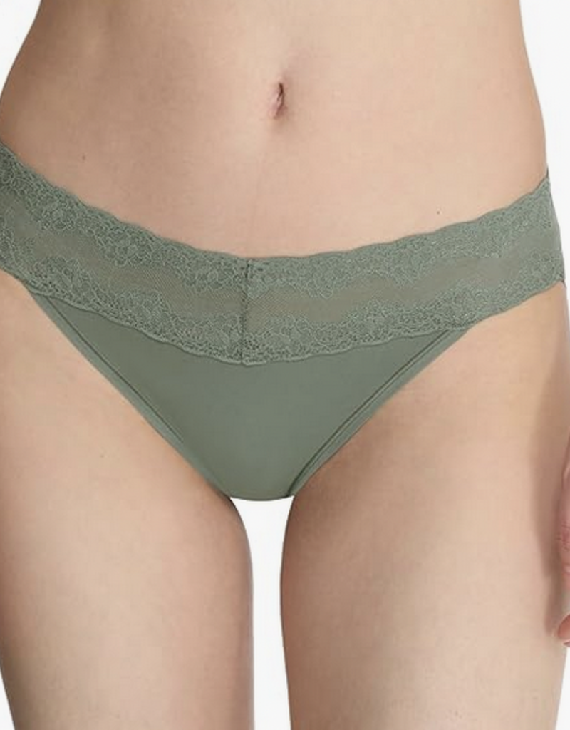 Natori Natori O/S Bliss Perfection  Seamless Lace Band Thong
