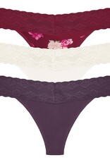 Natori Natori O/S Bliss Perfection  Seamless Lace Band Thong