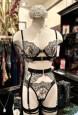 Lingerie By Coco Embroidered lace 5 piece set - coco- Black