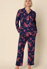 The Cat's Pajamas Cats pajamas S/S Capri button up pajama Set Pima Cotton