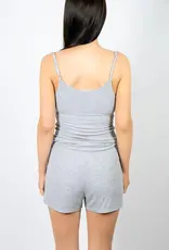 Aspen Dream Ribbed Cami w Shelf Bra & Shorts TWO PIECE SET