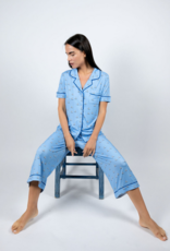 Aspen Dream Bamboo SS & cropped Pant capri PJ Set- Jolene