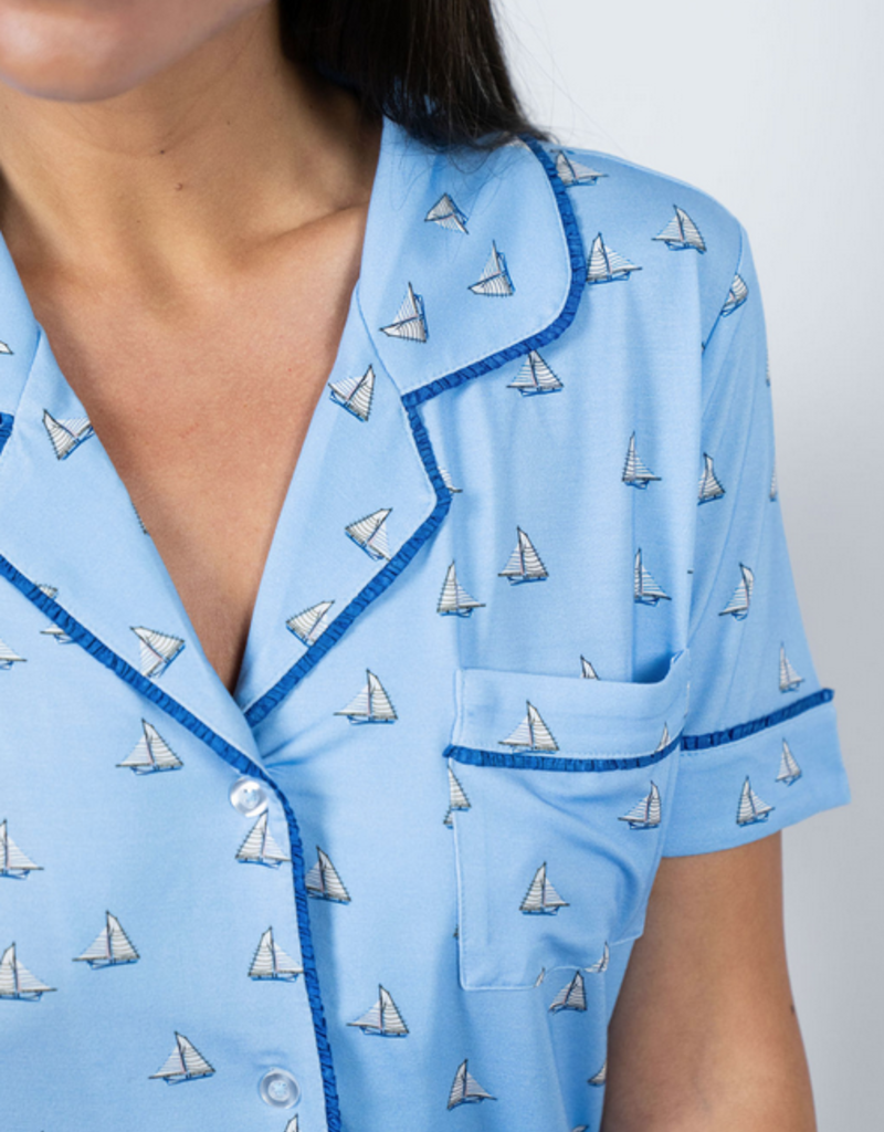 Aspen Dream Bamboo SS & cropped Pant capri PJ Set- Jolene