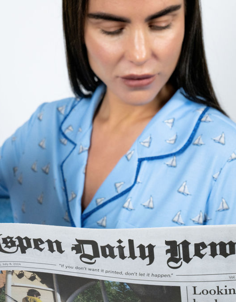 Aspen Dream Bamboo SS & cropped Pant capri PJ Set- Jolene