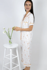 Aspen Dream Bamboo SS & cropped Pant PJ Set- Jolene