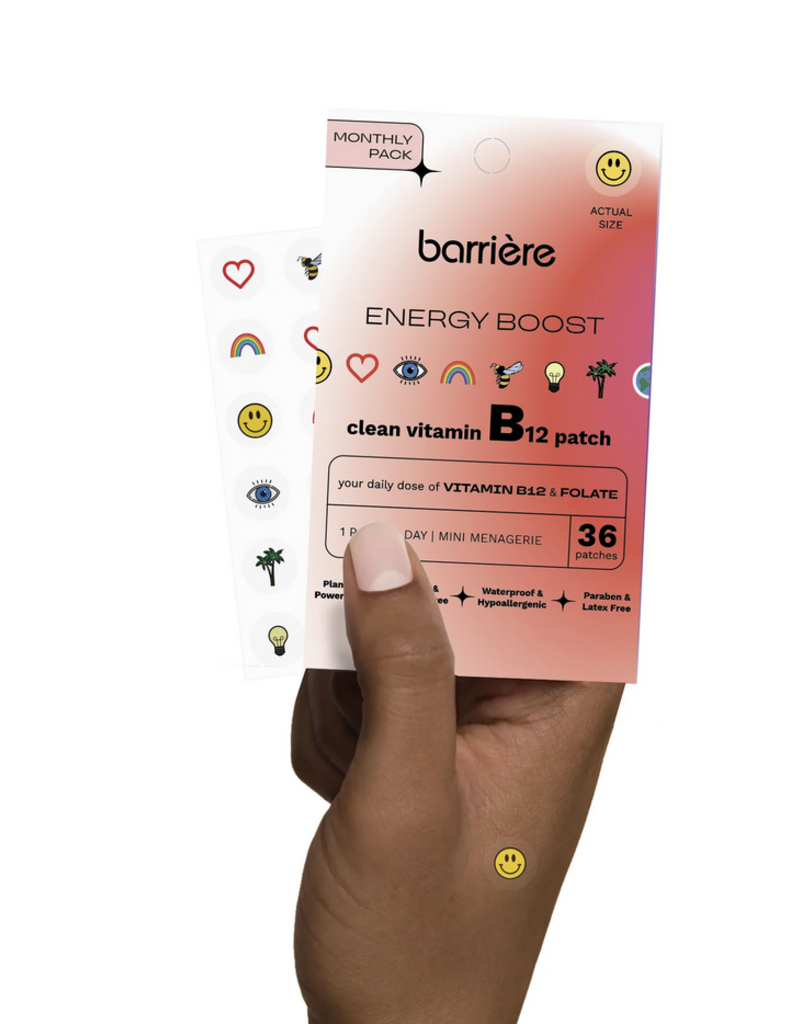 Barriere Energy Boost Clean Vitamin B12 Patch 36pk- Icons