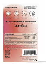 Barriere Energy Boost Clean Vitamin B12 Patch 36pk- Icons