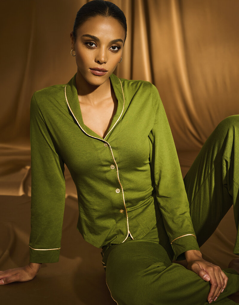 Cosabella Pima Lusso Printed Bella Pj - LS with Pant