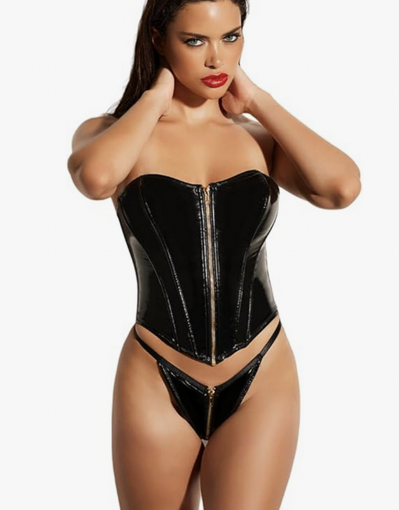Oh La La Cherie Rider Vinyl Corset