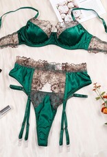 Lingerie By Coco Emerald Envy 3 Piece Set