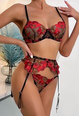 Lingerie By Coco Scarlet Petals 3 pc Set Coco