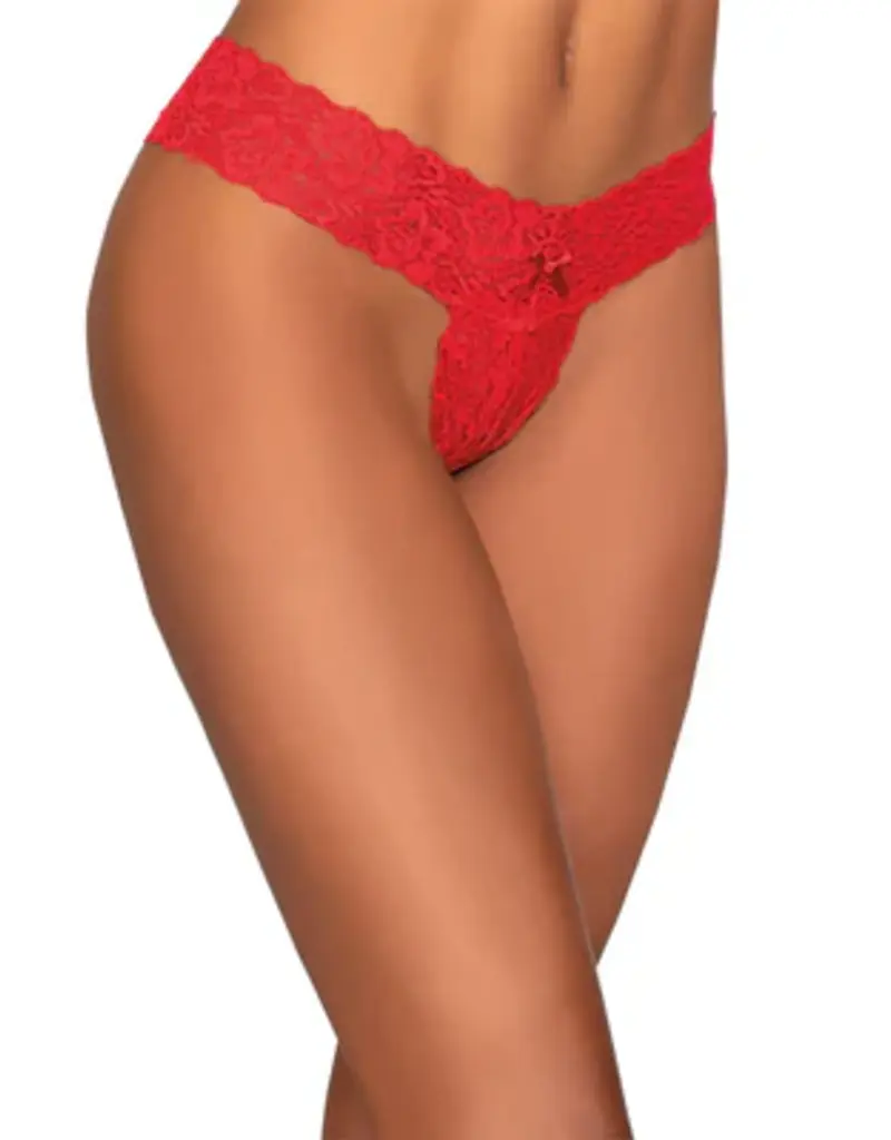 DreamGirl Dreamgirl Lace Thong - O/S  1472