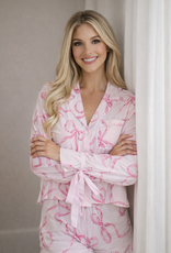 Long Sleeve Ribbon PJ w Shorts