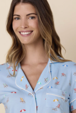 The Cat's Pajamas Pima Cotton Tee and Short Pj Set