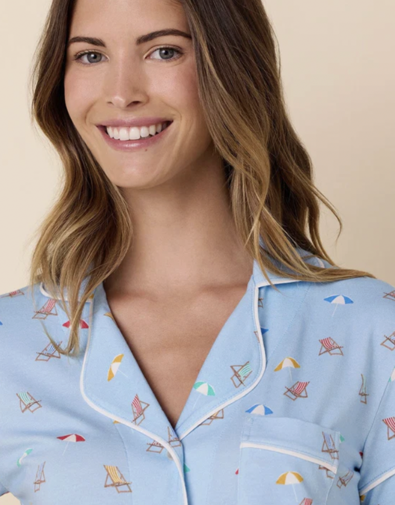 The Cat's Pajamas Pima Cotton Tee and Short Pj Set