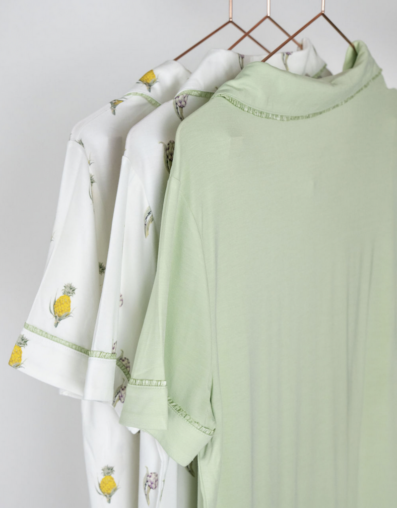 Aspen Dream Bamboo SS & cropped Pant capri PJ Set- Jolene