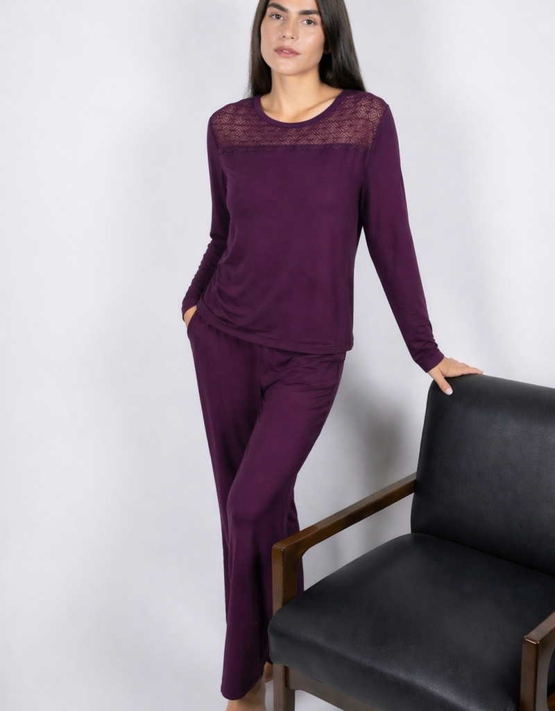 Aspen Dream Nora Long Sleeve Pj Set - Aspen Dream