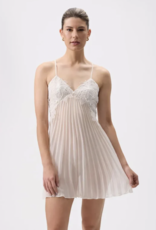 Delight Chemise - Pleated embroidered lace