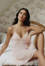 Delight Chemise - Pleated embroidered lace