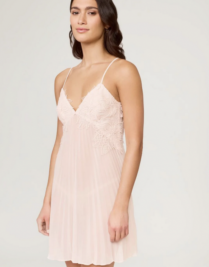 Delight Chemise - Pleated embroidered lace
