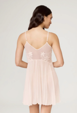Delight Chemise - Pleated embroidered lace