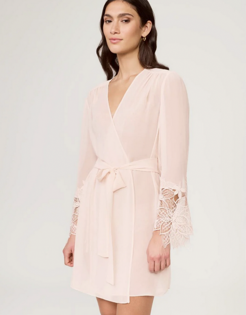Rya Collection Delight Cover Up Pleated w embroidered Lace