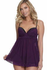 DreamGirl Molded Cup Babydoll w u/w