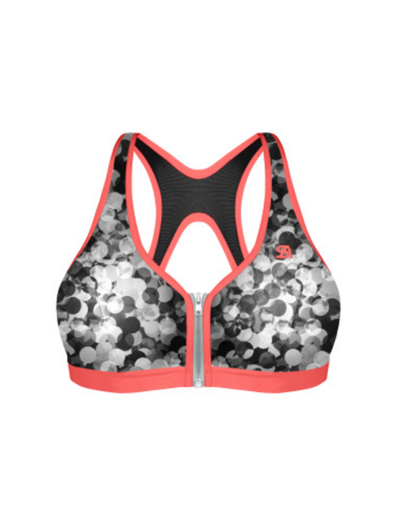 Shock Absorber Sports Bra - active zipped plunge - Shock Absorber