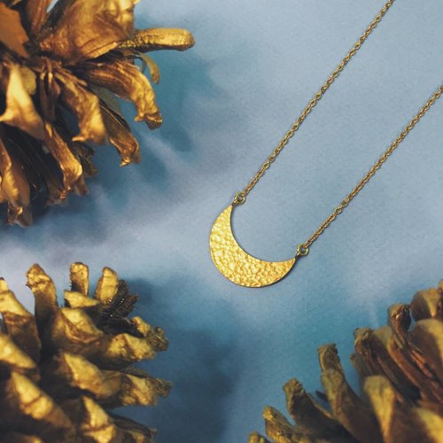 Nicole Weldon Crest Necklace - Brass Nicole Weldon Crest Necklace - Brass