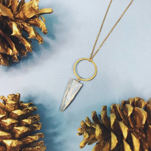 Nicole Weldon Quartz Tooth Necklace Nicole Weldon Quartz Tooth Necklace