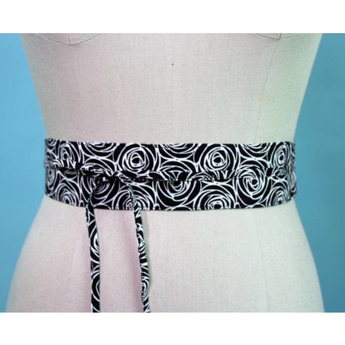 Sarah Bibb Mini Obi Belt- Onyx Rose Sarah Bibb Mini Obi Belt- Onyx Rose