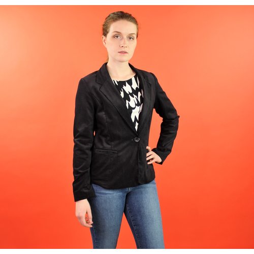 Sarah Bibb Patricia Blazer - Jet/Red Nav Sarah Bibb Patricia Blazer - Jet/Red Nav