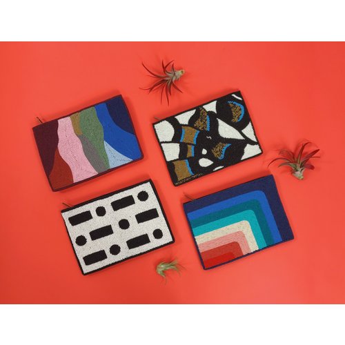 Ink & Alloy Beaded Clutch - Multiple Colors Ink & Alloy Beaded Clutch - Multiple Colors