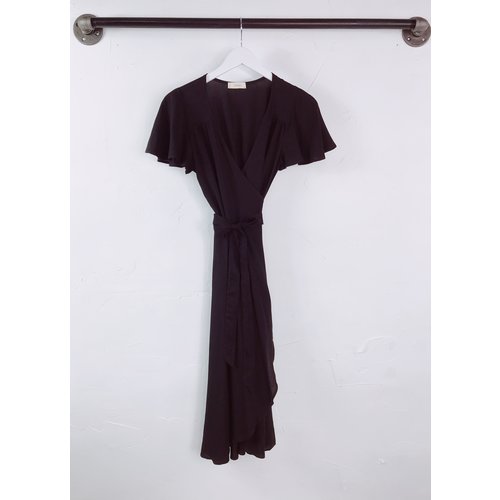 Cameo Ginny Wrap Dress - Onyx Cameo Ginny Wrap Dress - Onyx