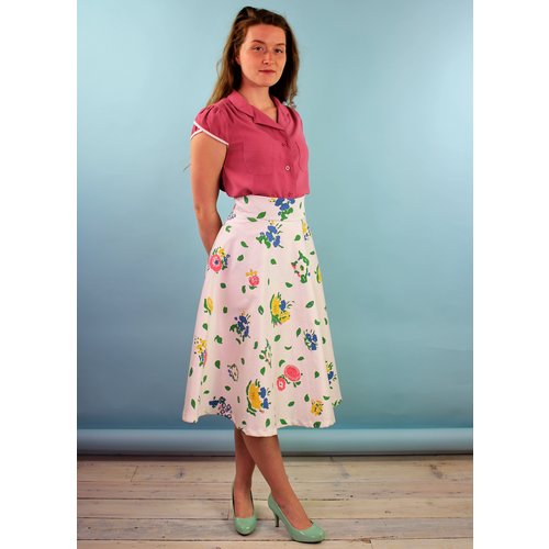 Sarah Bibb Zoe Circle Skirt - Vin Floral Sarah Bibb Zoe Circle Skirt - Vin Floral