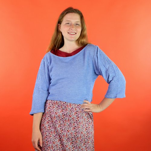 Sarah Bibb Alexis Sweater - Skyzone Sarah Bibb Alexis Sweater - Skyzone