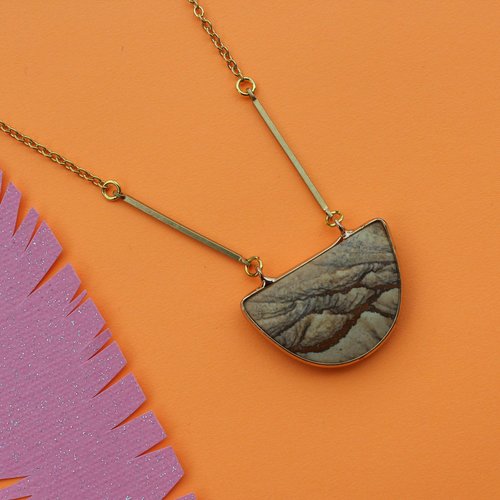 Nicole Weldon Jasper Semi Necklace Nicole Weldon Jasper Semi Necklace