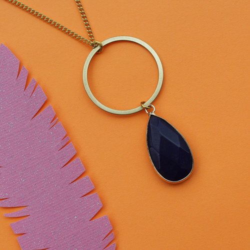 Nicole Weldon Lapis Ringer Necklace Nicole Weldon Lapis Ringer Necklace
