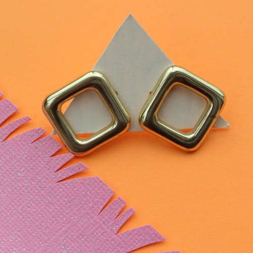 Ink & Alloy Square outline - Brass Ink & Alloy Square outline - Brass