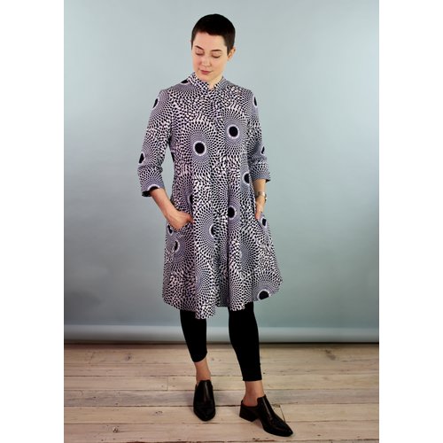 Zuri Shirt Dress -Waves Zuri Shirt Dress -Waves