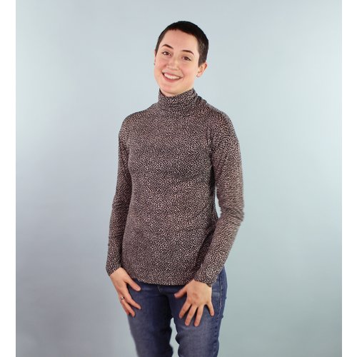 Sarah Bibb Tasha Turtleneck - Animal Sarah Bibb Tasha Turtleneck - Animal