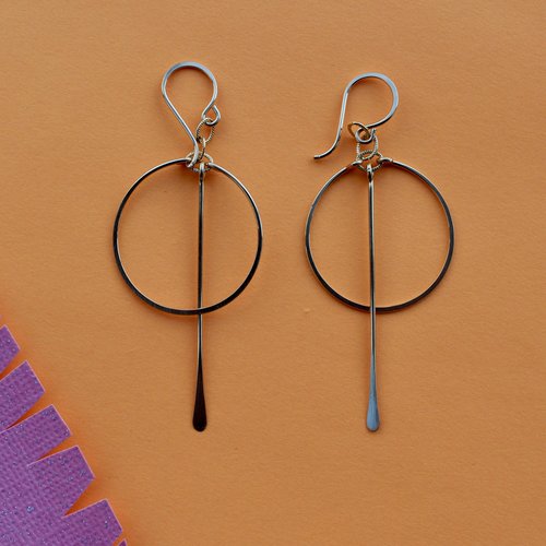 Amy Olson Circ Bar Earring - Gold Fill Amy Olson Circ Bar Earring - Gold Fill