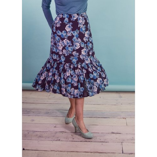 Sarah Bibb Moreau Skirt - Blue Roses Sarah Bibb Moreau Skirt - Blue Roses
