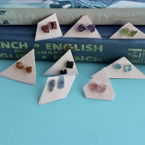 Stowaway Raw Gem Stud - Multiple Stowaway Raw Gem Stud - Multiple
