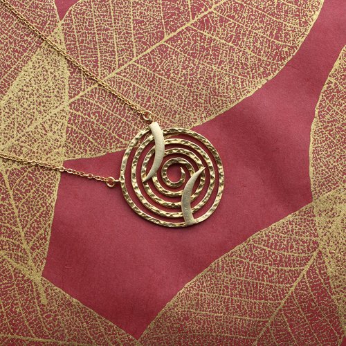 Nicole Weldon Spiral Necklace - Brass Nicole Weldon Spiral Necklace - Brass