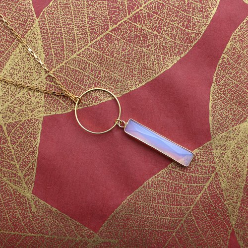 Nicole Weldon Opalite Bar Necklace Nicole Weldon Opalite Bar Necklace