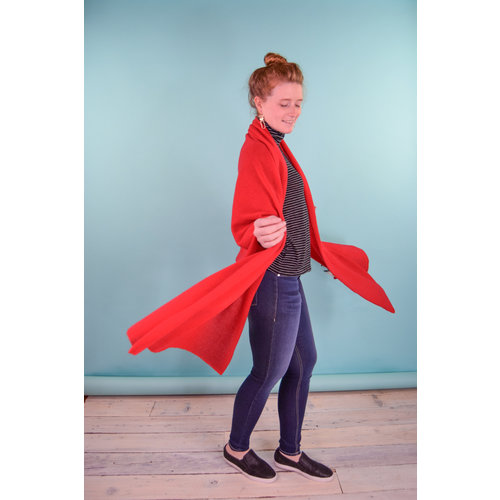 Oats Addy Cashmere Wrap - Poppy Oats Addy Cashmere Wrap - Poppy