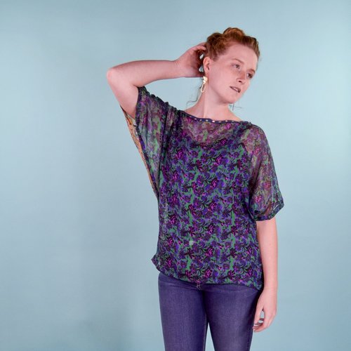 Sarah Bibb Sarah Top - Kiwi/Royal Sarah Bibb Sarah Top - Kiwi/Royal