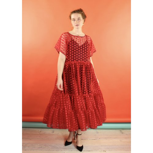 Sarah Bibb Super Abbie -Red Mesi Dot Sarah Bibb Super Abbie -Red Mesi Dot